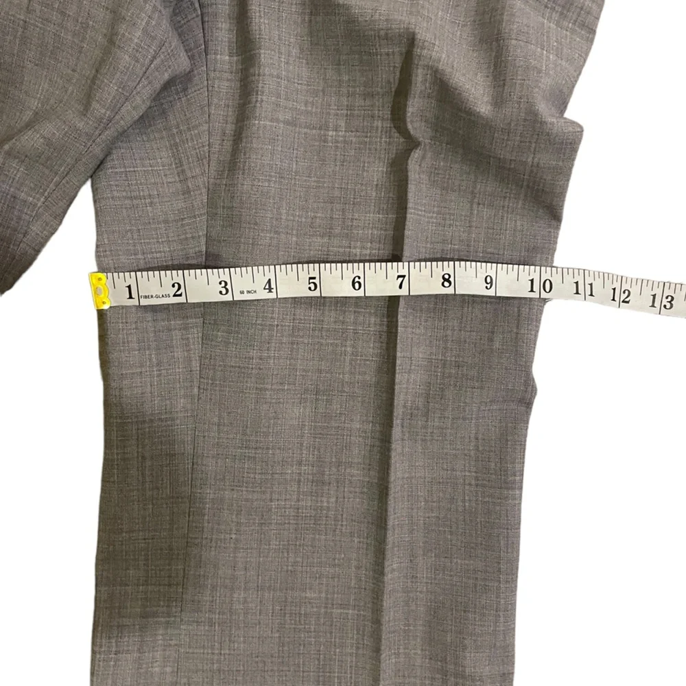 Tory Burch Gray Wool Wide Leg Dress Pants Size 8